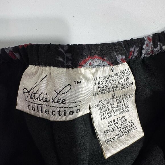 Vintage YTK Paisley skirt, asymmetrical hem, Ruffle, fairy, Dark academia Size 8 - Picture 2 of 7